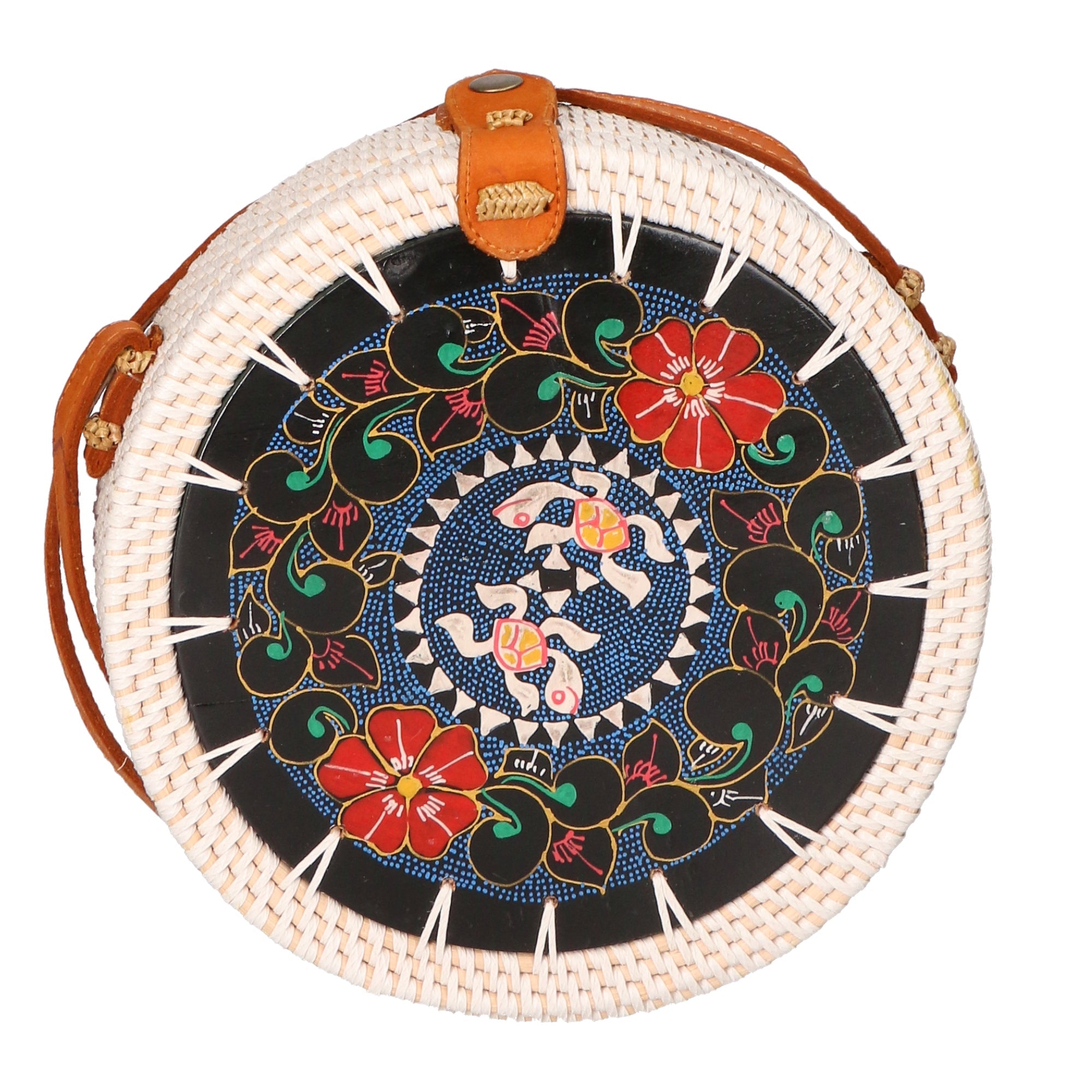 Borsa a tracolla da Donna in Paglia Intrecciata a mano | Gave Lux | GLX228812023FBG-JANA