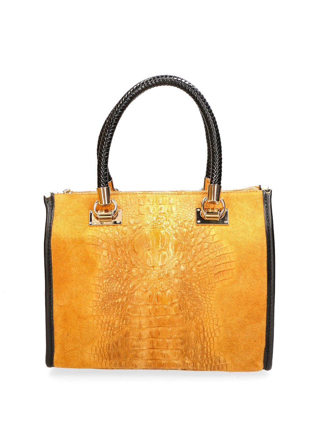 Borsa a bauletto da Donna in Vera Pelle | Gave Lux | GLX228004423FBG-031_CUOIO_SCURO