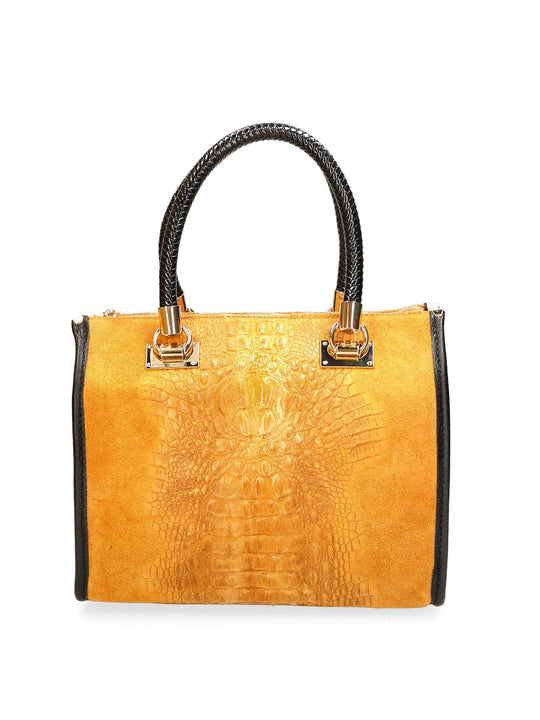 Borsa a bauletto da Donna in Vera Pelle | Gave Lux | GLX228004423FBG-031_CUOIO_SCURO