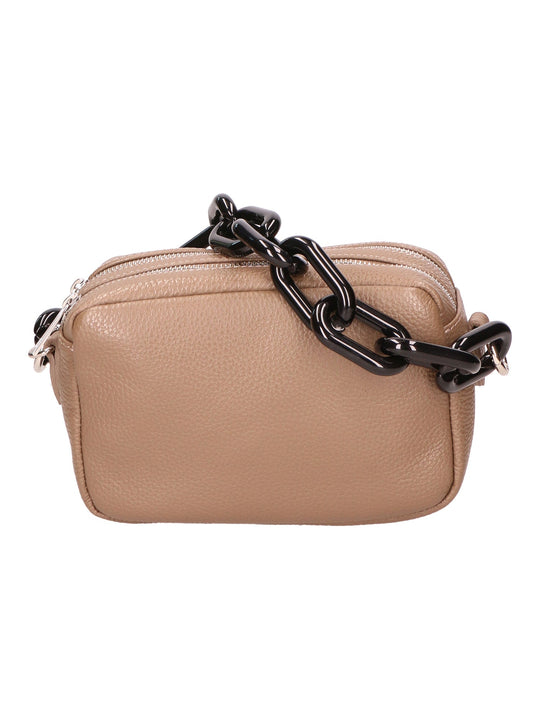 Borsa a spalla da Donna in Vera Pelle | Gave Lux | GLX220570623FBG-D40_TAUPE_TAUPE