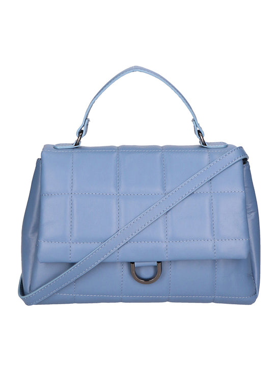 Lila Damenhandtasche aus echtem Leder