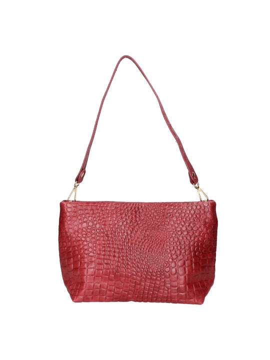 Borsa a spalla da Donna in Vera Pelle | Gave Lux | GLX220649823FBG-037_BORDO