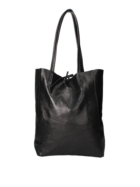 Borsa Shopper da donna In Vera pelle | Gave Lux | GLX220756523FBG-L022_NERO
