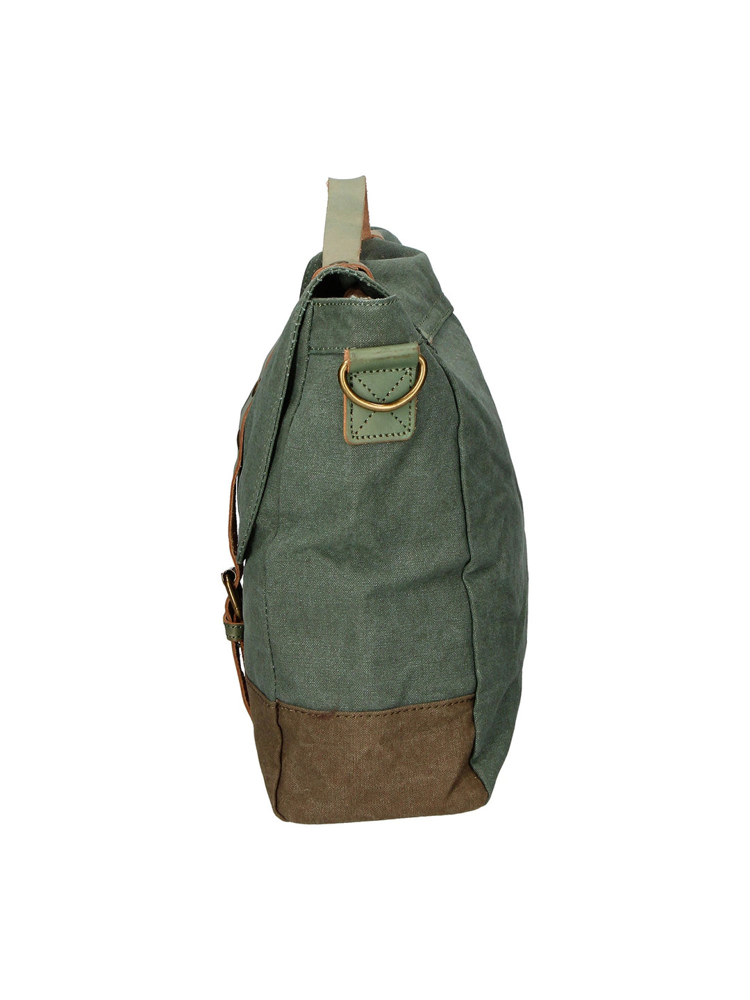 Minerva Borsa a mano unisex in Canvas e pelle