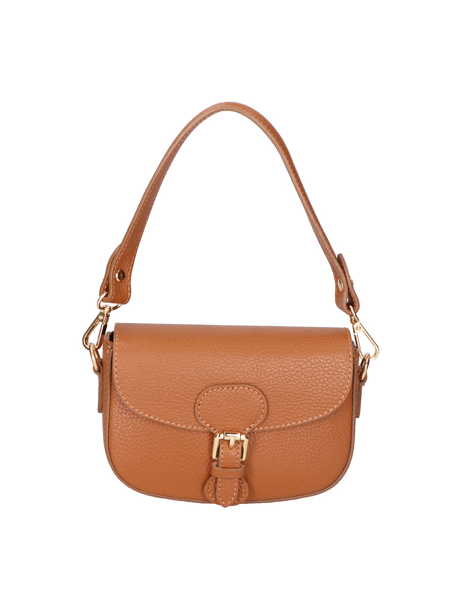 Borsa a spalla da Donna in Vera Pelle | gave lux | GLX220652623FBG-D17_CUOIO_SCURO