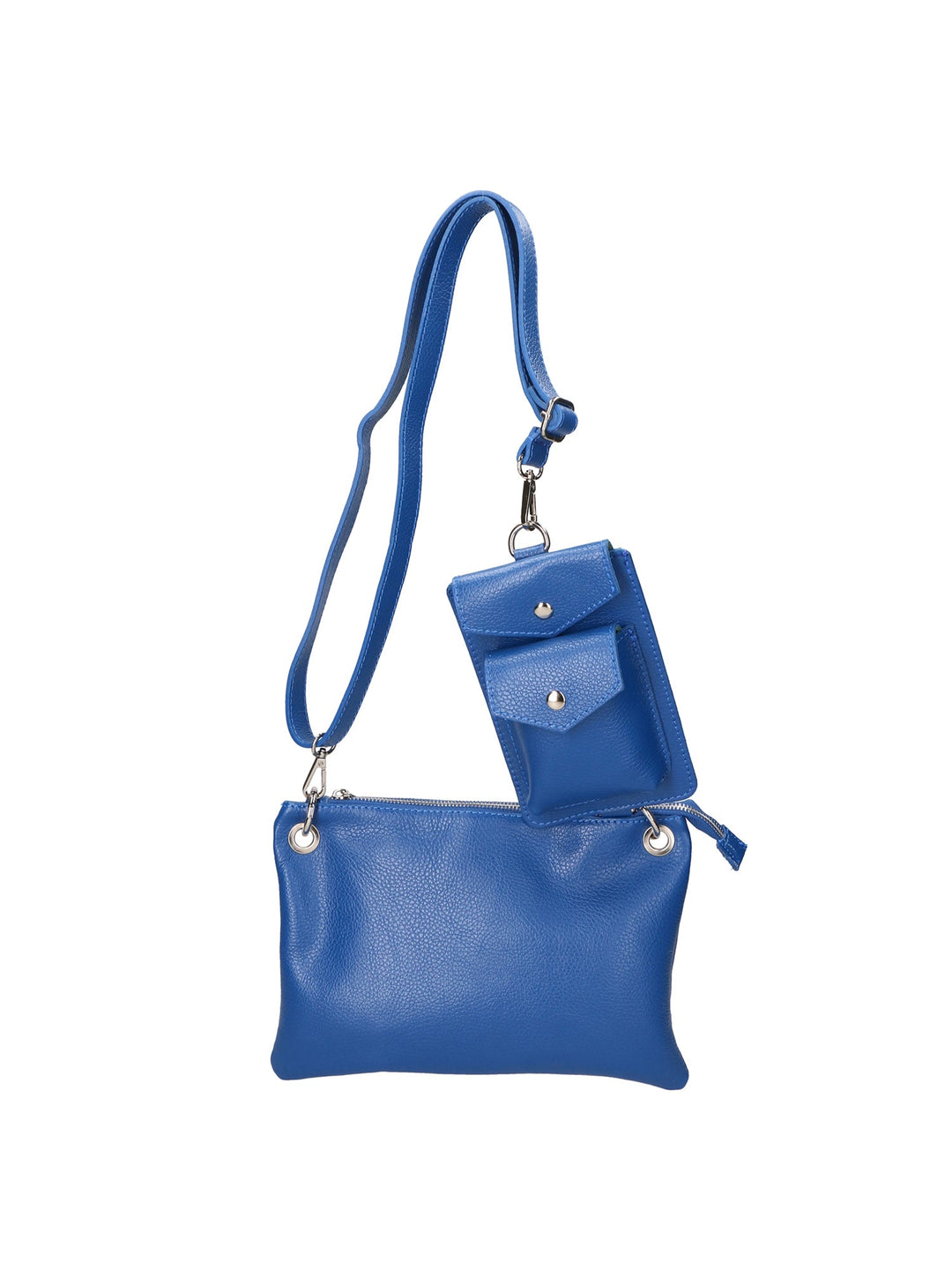 Borsa a Tracolla da Donna in Vera Pelle | Gave Lux | GLX220593223FBG-D22_BLUETTE_ROYAL_BLU