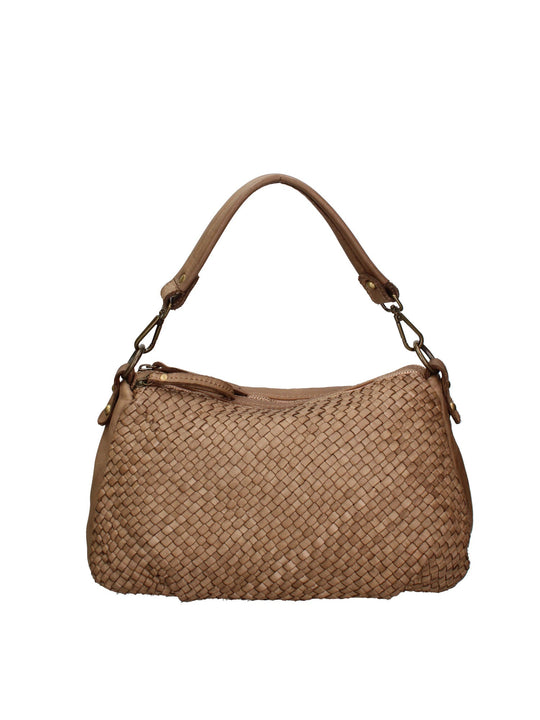Borsa a spalla da donna In Vera pelle | Gave Lux | GLX22780023FBG-TAUPE