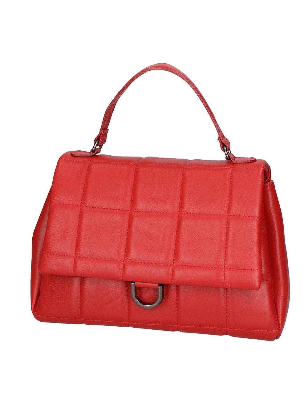 Lila Damenhandtasche aus echtem Leder