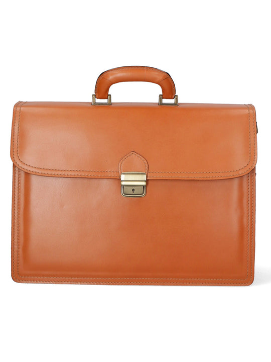 Borsa da lavoro da Uomo in Vera Pelle | Gave Lux | GLX22700223FBG-CUOIO