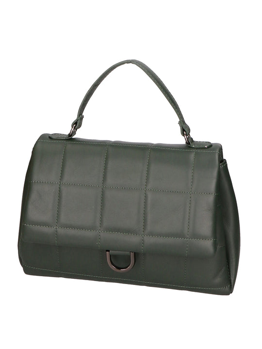 Lila Damenhandtasche aus echtem Leder