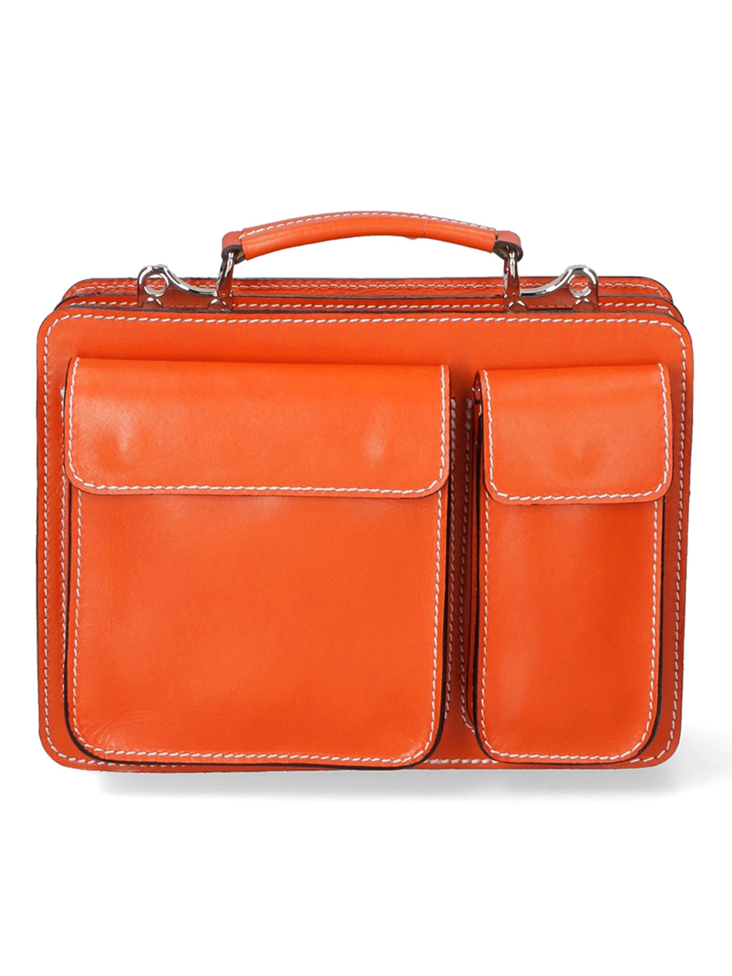 Borsa da lavoro Unisex in Vera Pelle | Gave Lux | GLX22700723FBG-ARANCIONE