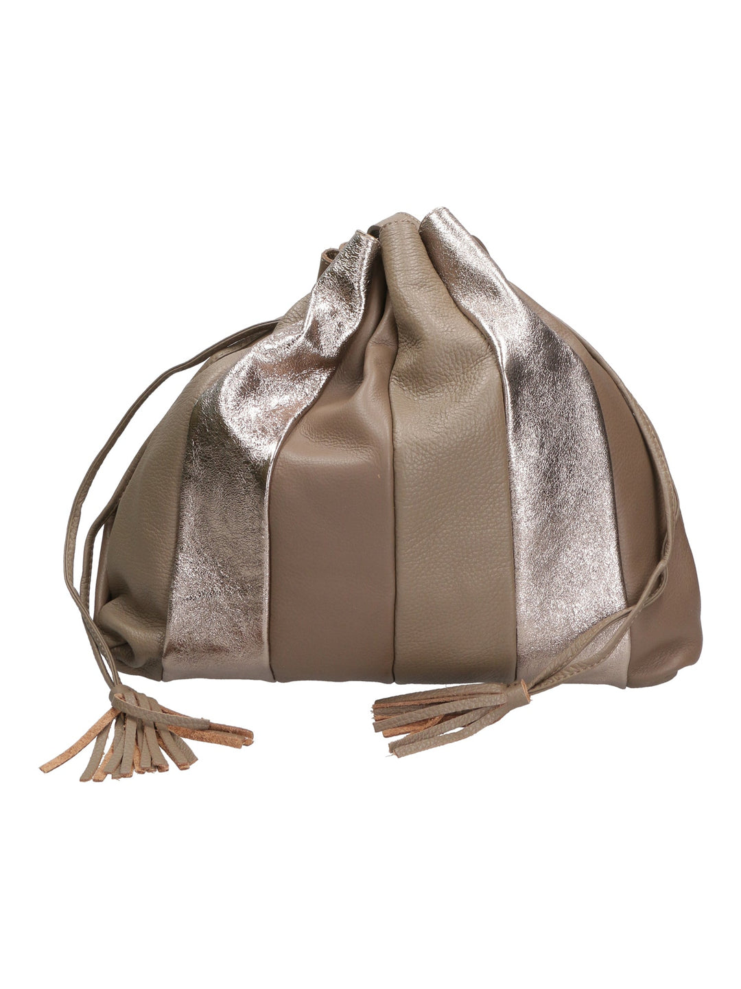 Borsa a spalla da Donna in Vera Pelle | Gave Lux | GLX2257604223FBG-TAUPE
