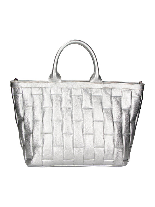 Borsa a mano da Donna in Vera Pelle | Gave Lux | GLX22KAN-0523FBG-ARGENTO