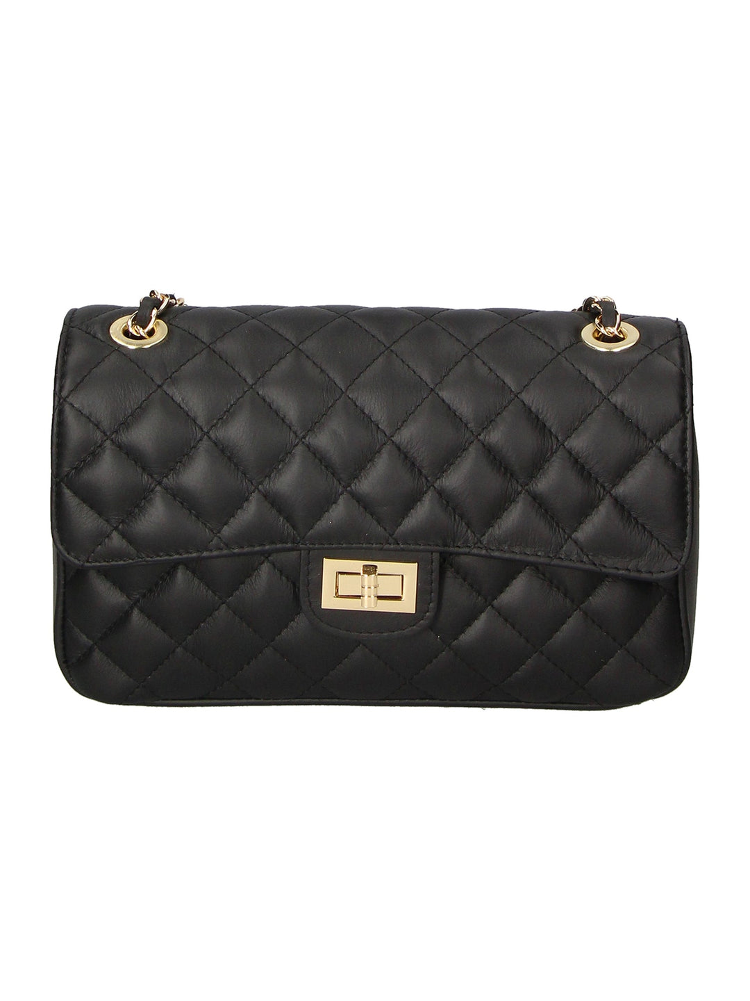borsa a spalla da Donna in Vera Pelle | Gave Lux | GLX22607823FBG-NERO_BLACK