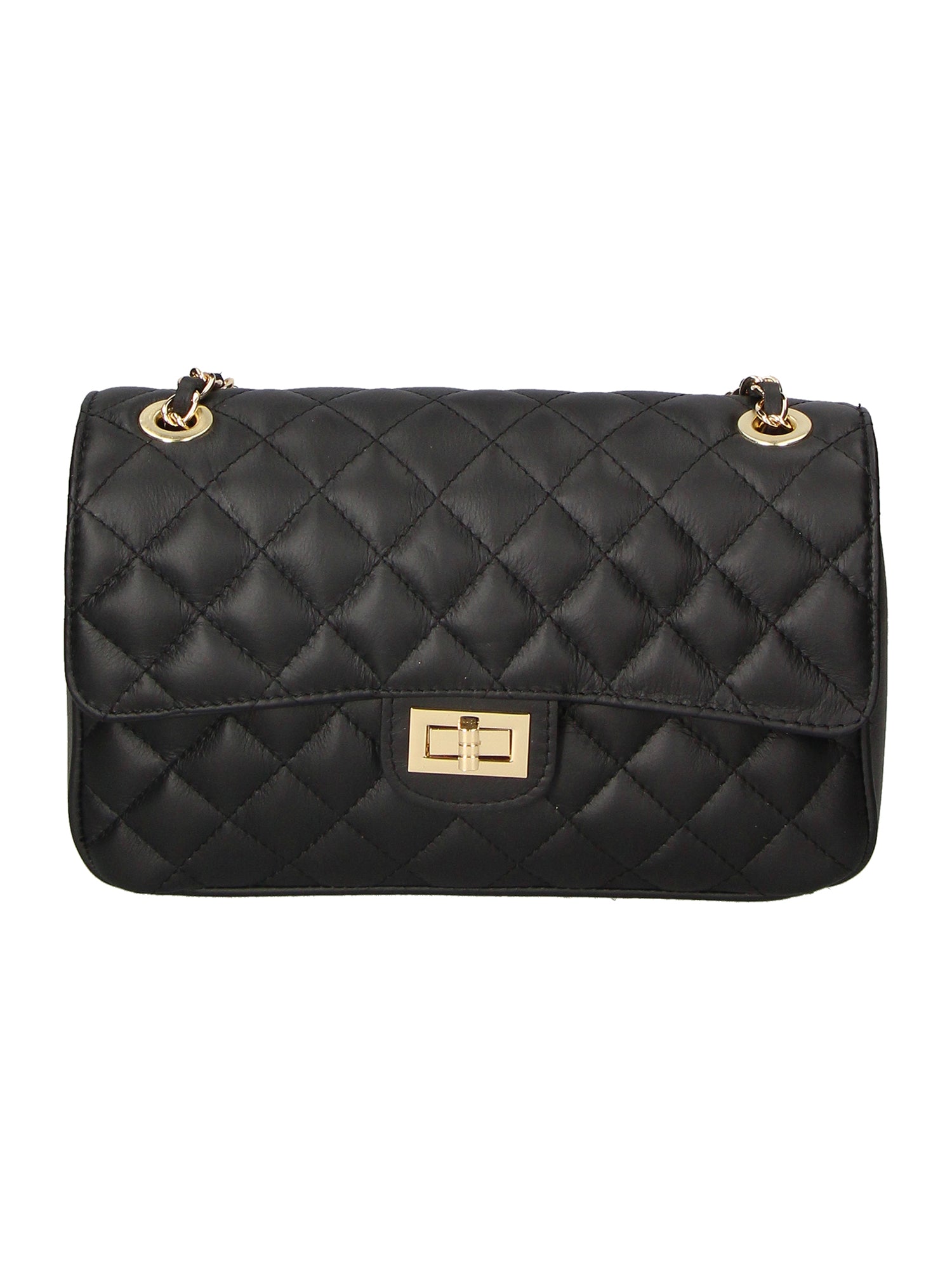 borsa a spalla da Donna in Vera Pelle | Gave Lux | GLX22607823FBG-NERO_BLACK
