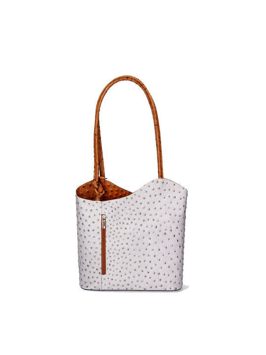 Zaino da Donna in Vera Pelle | Gave Lux | GLX22300523FBG-17_GRIGIO_06_CUOIO