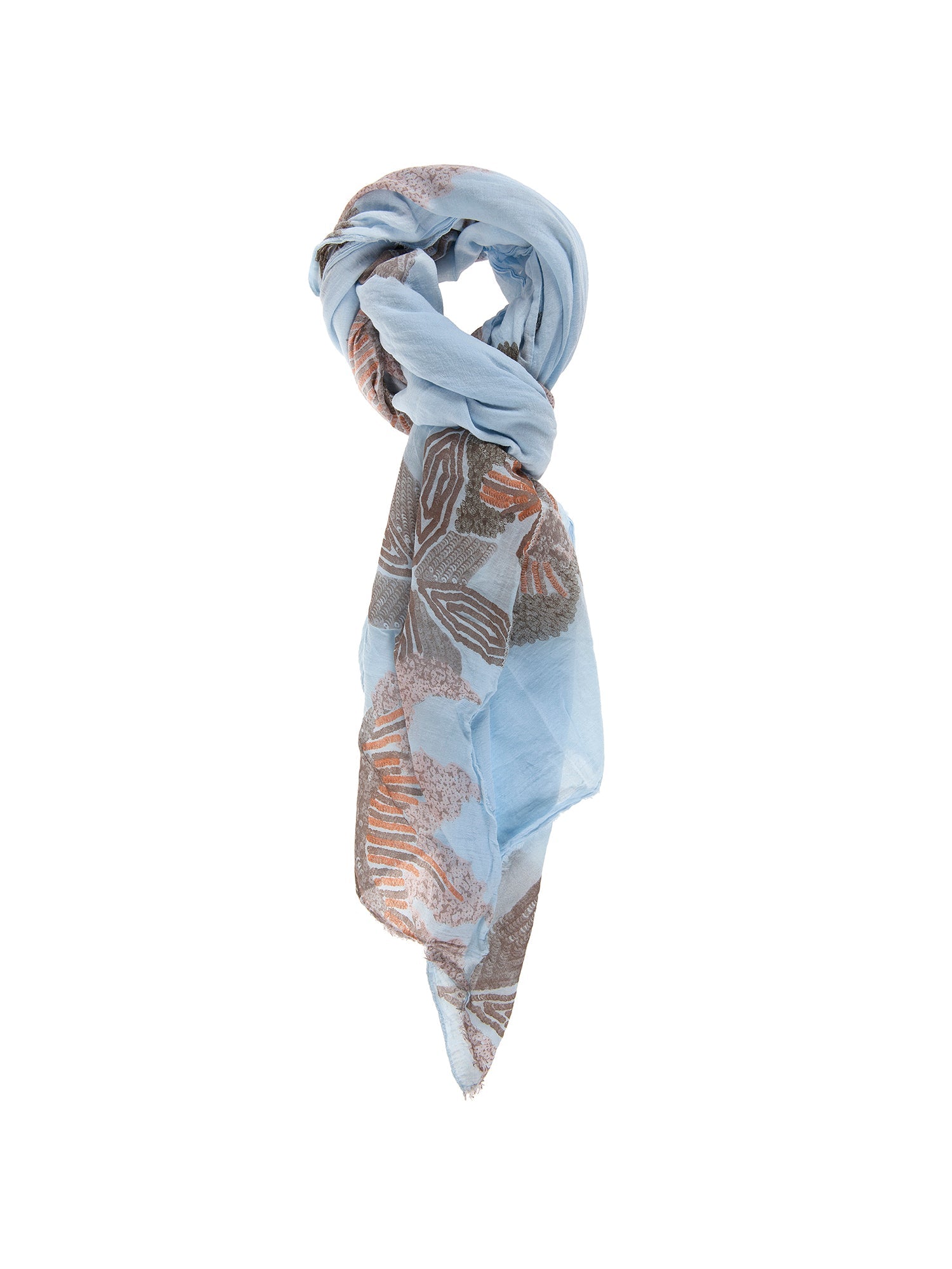 Foulard Unisex in Cotone e seta | Gave Lux | GLX22L200623FBG-BLU_JEANS