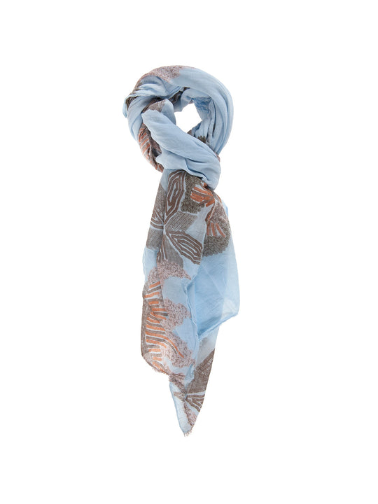 Foulard Unisex in Cotone e seta | Gave Lux | GLX22L200623FBG-BLU_JEANS