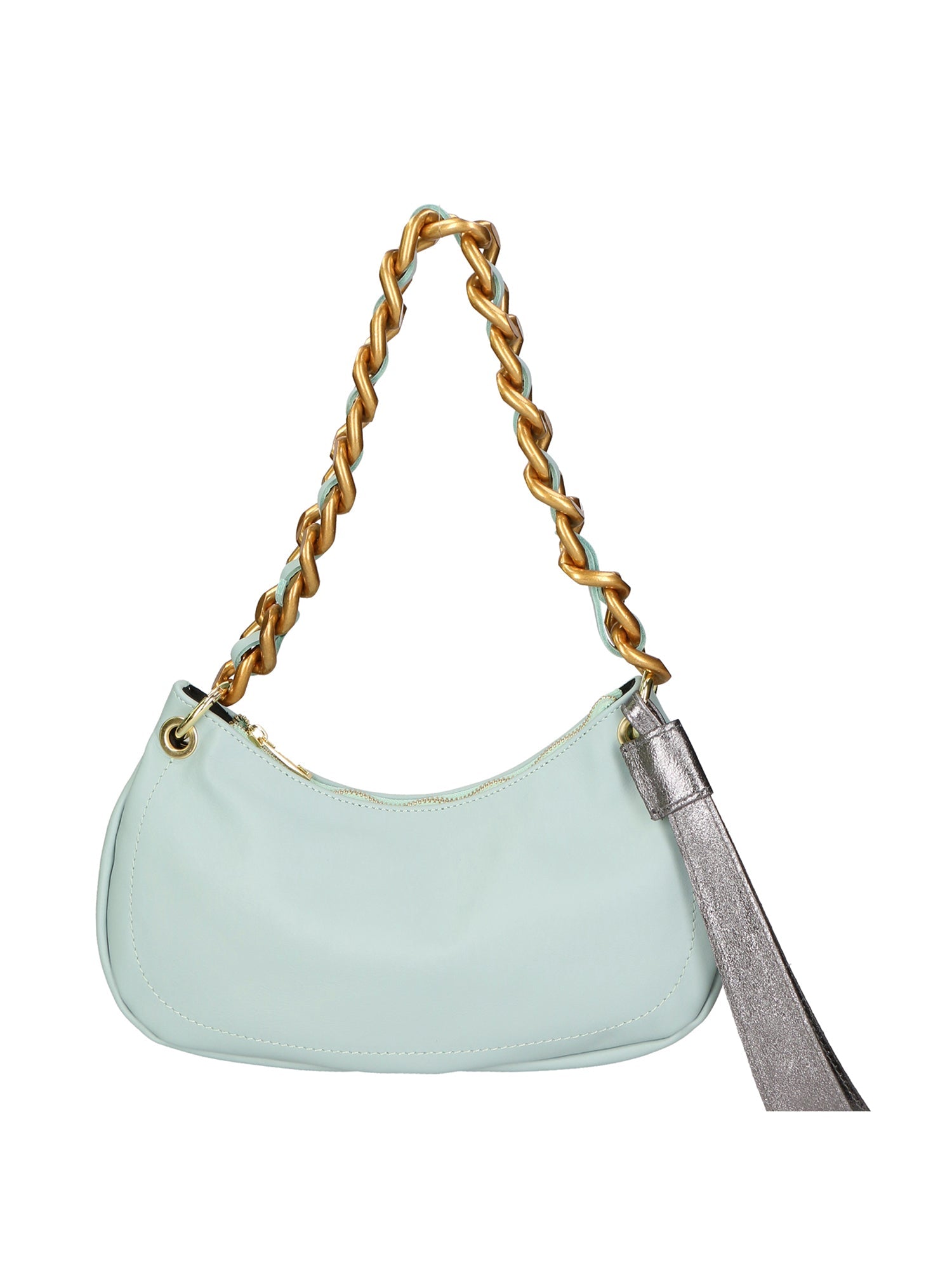 Borsa a spalla da Donna in Vera Pelle | Gave Lux | GLX220546123FBG-S41_CIELO_L020_FERRO