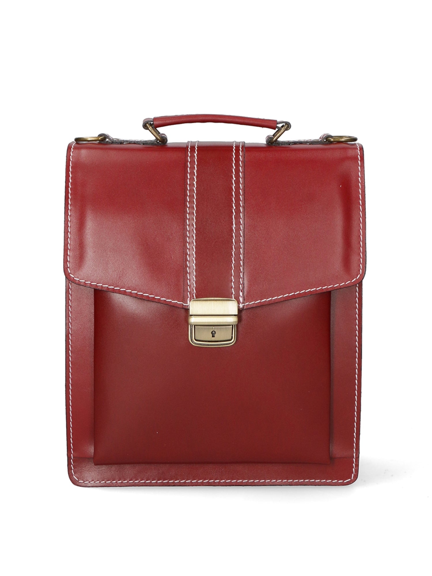 Borsa da lavoro Unisex in Vera Pelle | Gave Lux | GLX22701223FBG-ROSSO_RED