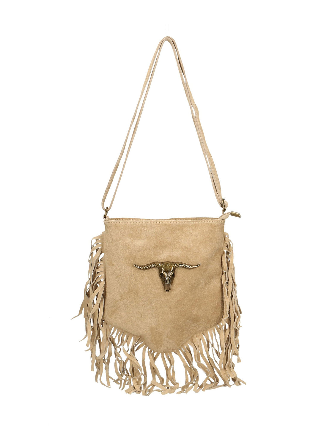 Borsa a tracolla da donna In Vera pelle | Gave Lux | GLX22151823FBG-TAUPE