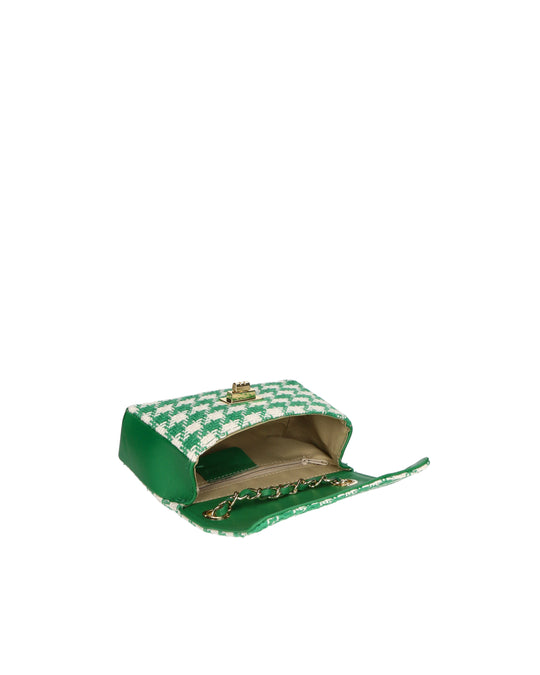 Borsa a tracolla da donna Misto Cotone e Pelle