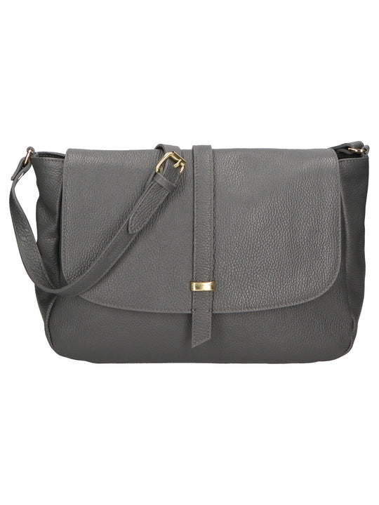 Borsa a spalla da Donna in Vera Pelle | gave lux | GLX220651923FBG-D27_GRIGIO_SCURO