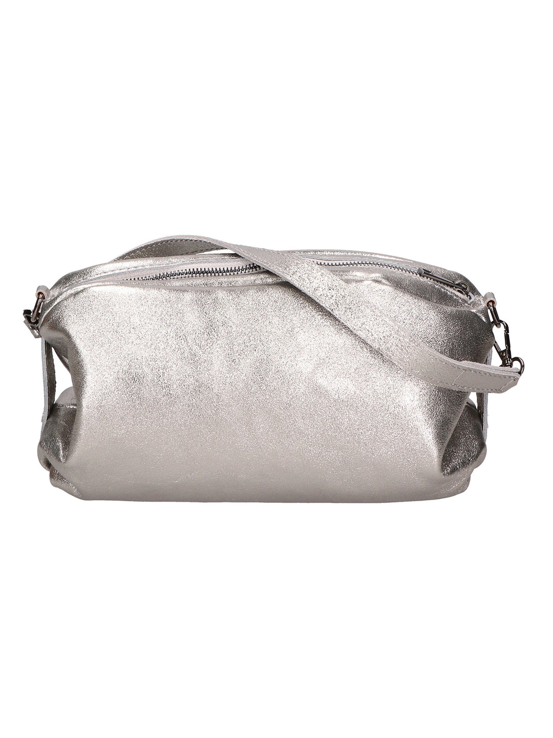 Borsa a Tracolla da Donna in Vera Pelle | gave lux | GLX220691423FBG-L002_ARGENTO_SCURO