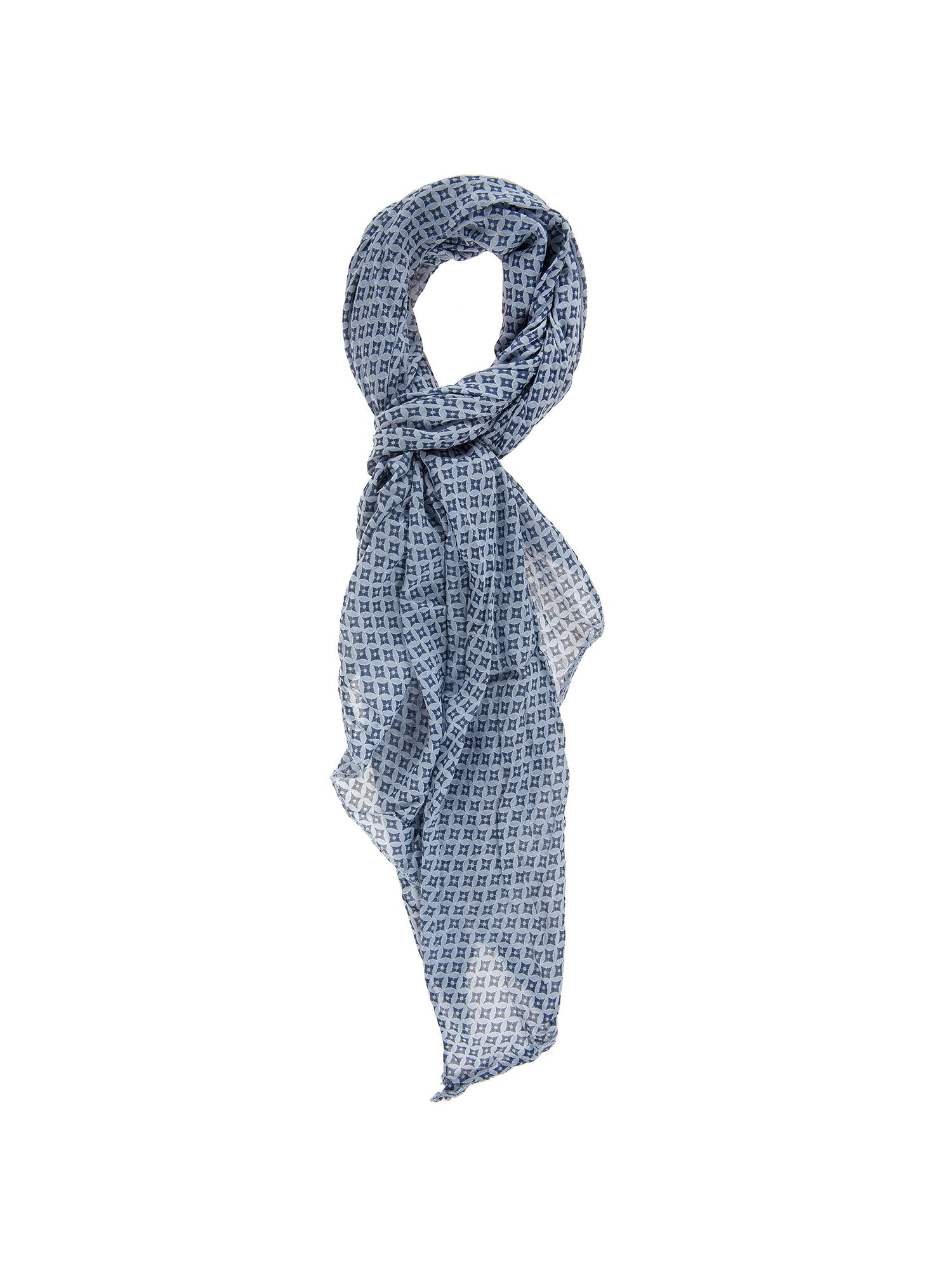Foulard Unisex in Cotone e seta | Gave Lux | GLX22L202223FBG-BLU