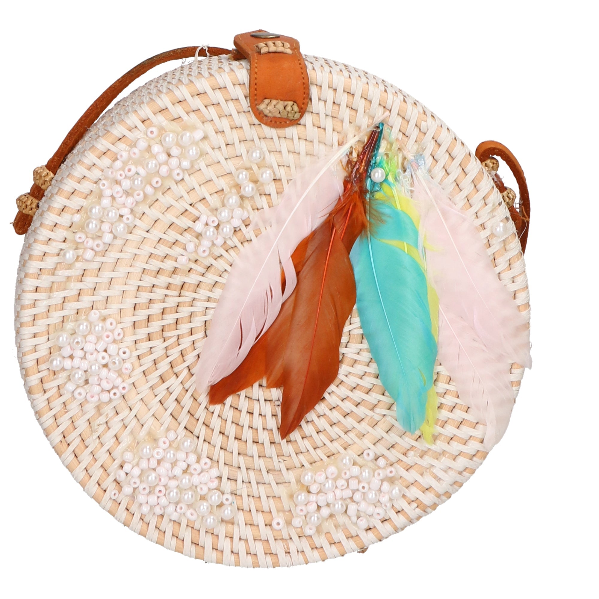 Borsa a tracolla da Donna in Paglia Intrecciata a mano | Gave Lux | GLX228812023FBG-HILARY