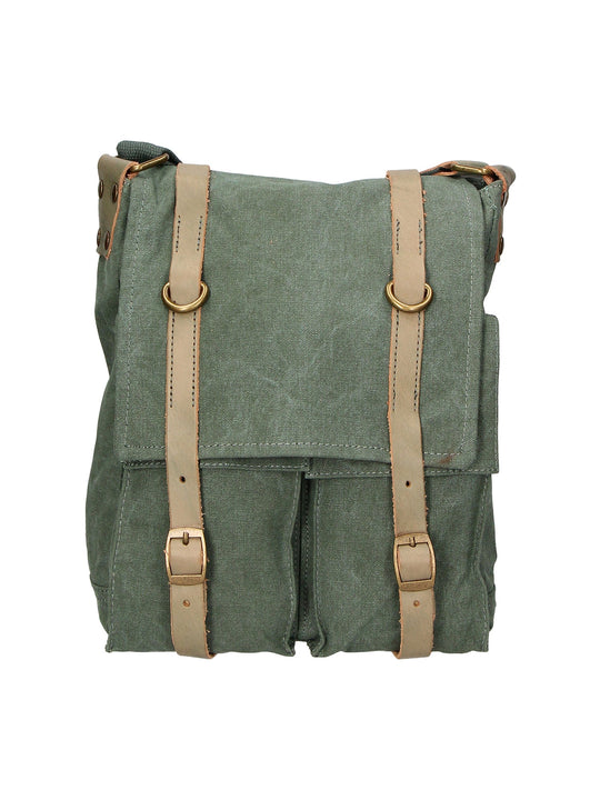 Borsa a tracolla unisex in Canvas e pelle | Gave Lux | GLX22ZG300923FBG-VERDE_GREEN