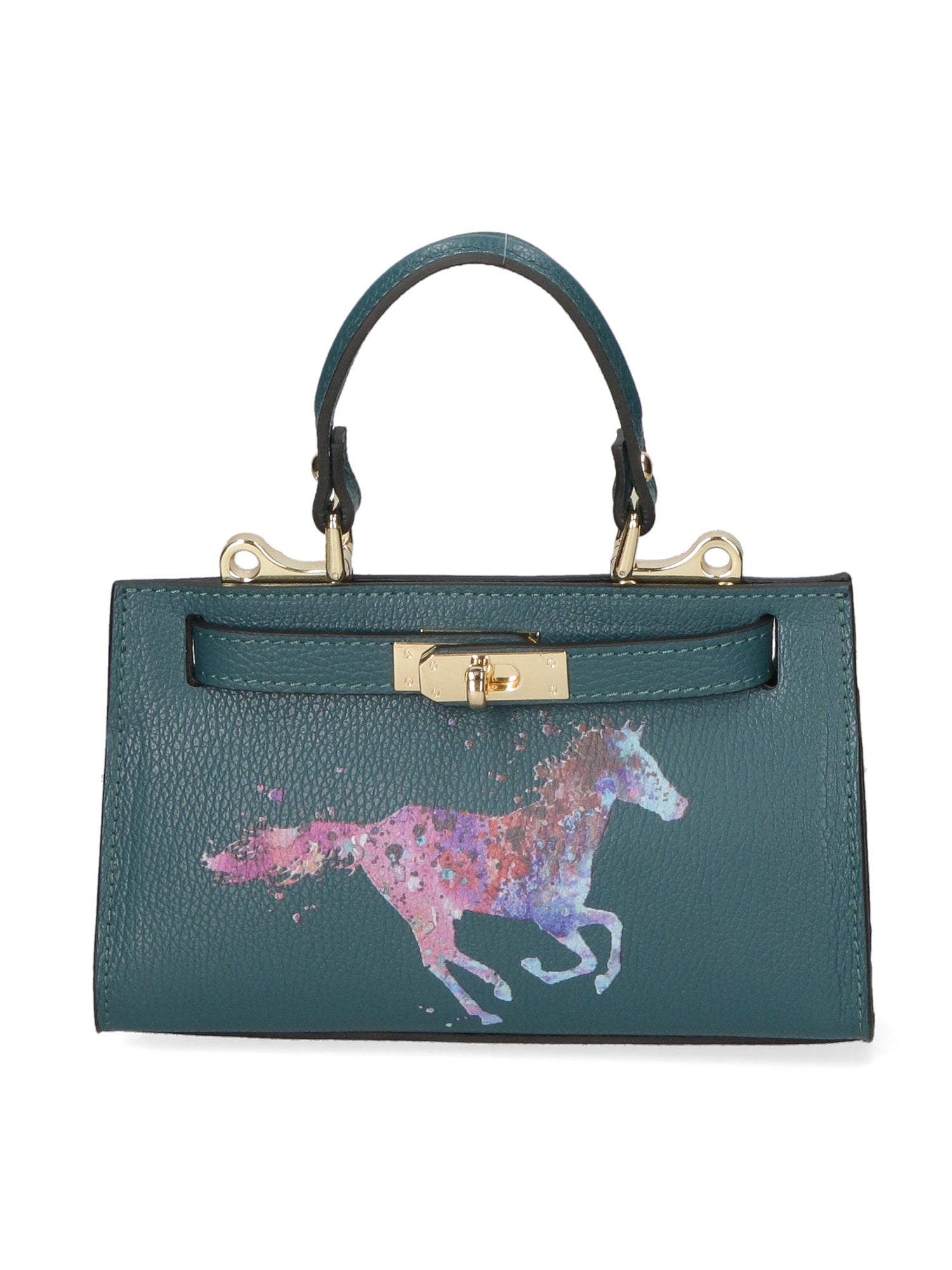 Borsa a mano da Donna in Vera Pelle | Gave Lux | GLX220426523FBG-D33_PETROLIO