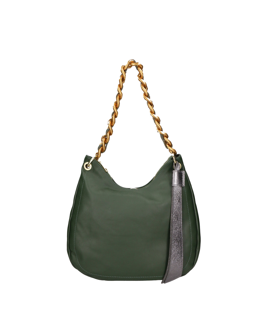 Borsa a spalla da donna In Vera pelle | Gave Lux | GLX220546223FBG-S14_VERDE_SCURO+L020_FERRO