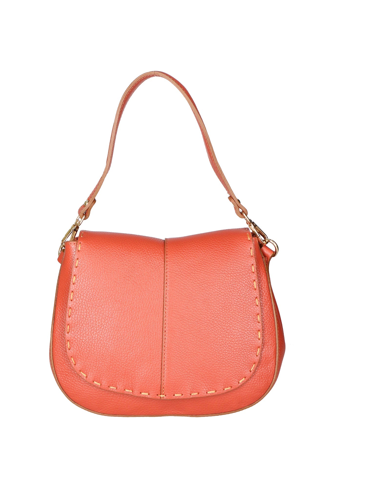 borsa a spalla da Donna in Vera Pelle | gave lux | GLX220691523FBG-D61_MATTONE