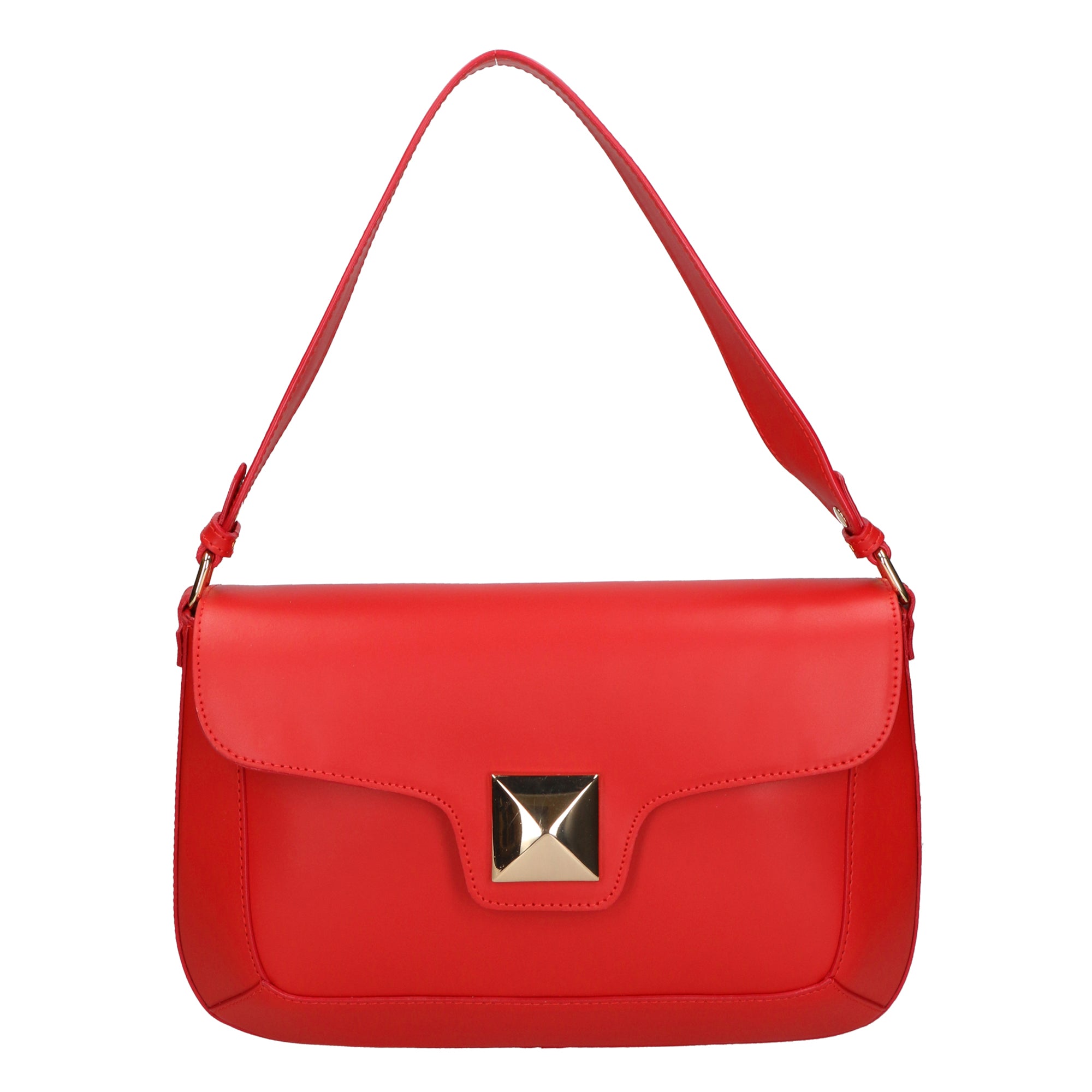 Borsa a spalla da Donna in Vera Pelle | Gave Lux | GLX220601523FBG-L214_ROSSO
