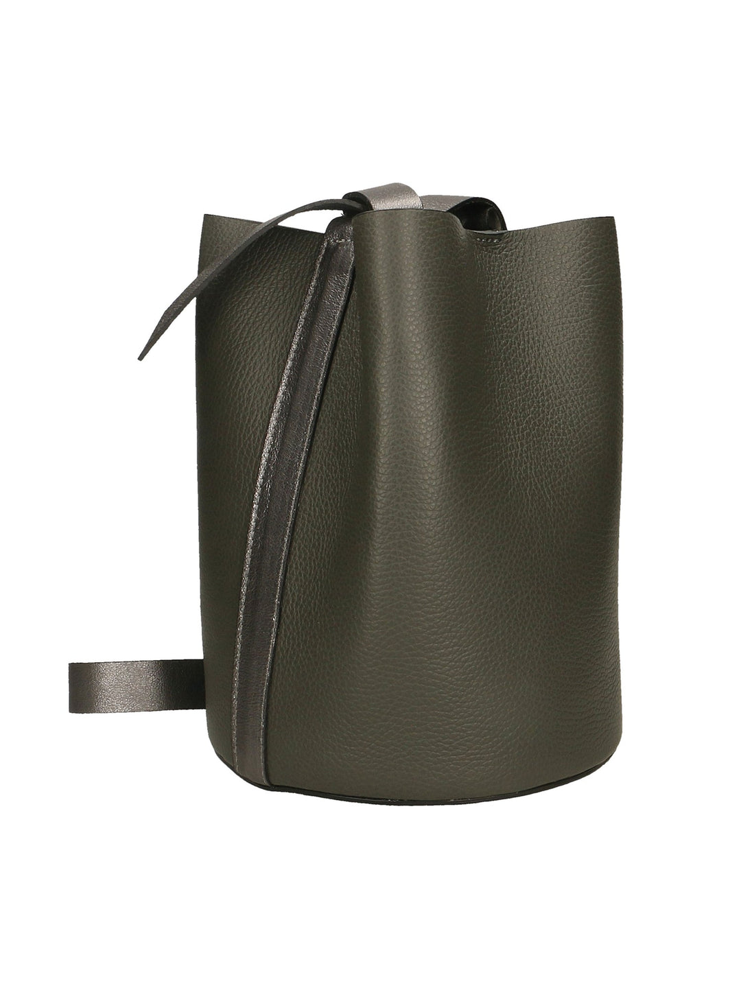 Borsa secchiello da Donna in Vera Pelle | Gave Lux | GLX22659223FBG-GRIGIO+FERRO