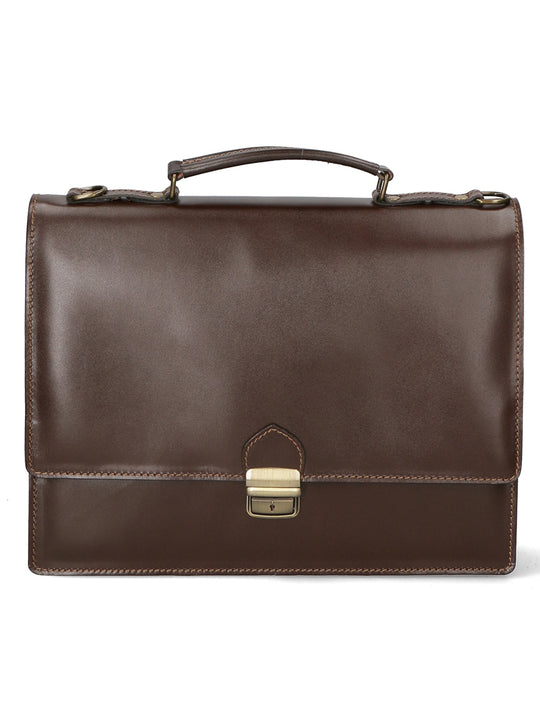 Borsa da lavoro Unisex in Vera Pelle | Gave Lux | GLX22700323FBG-T.MORO