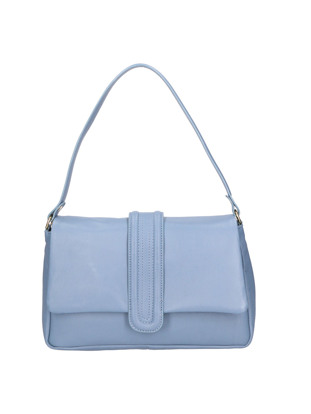 borsa a spalla da Donna in Vera Pelle | gave lux | GLX220649623FBG-S41_CELESTE_SCURO