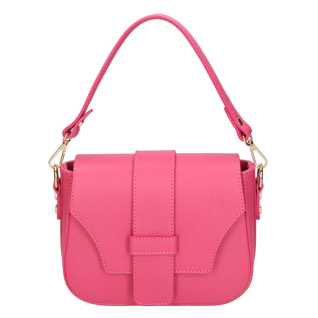 Borsa a spalla da Donna in Vera Pelle | Gave Lux | GLX220628223FBG-D282_CARMINE
