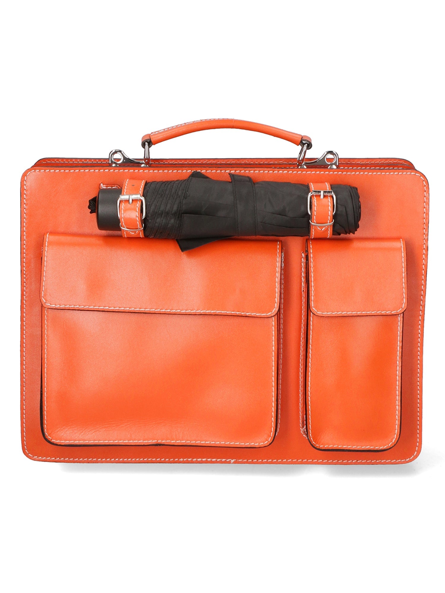 Borsa da lavoro Unisex in Vera Pelle | Gave Lux | GLX22700523FBG-ARANCIONE