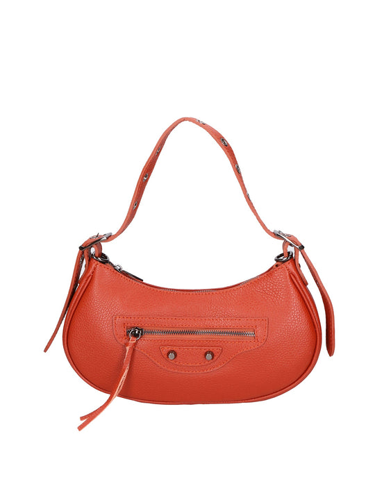 Borsa a spalla da Donna in Vera Pelle | Gave Lux | GLX220654823FBG-MATTONE