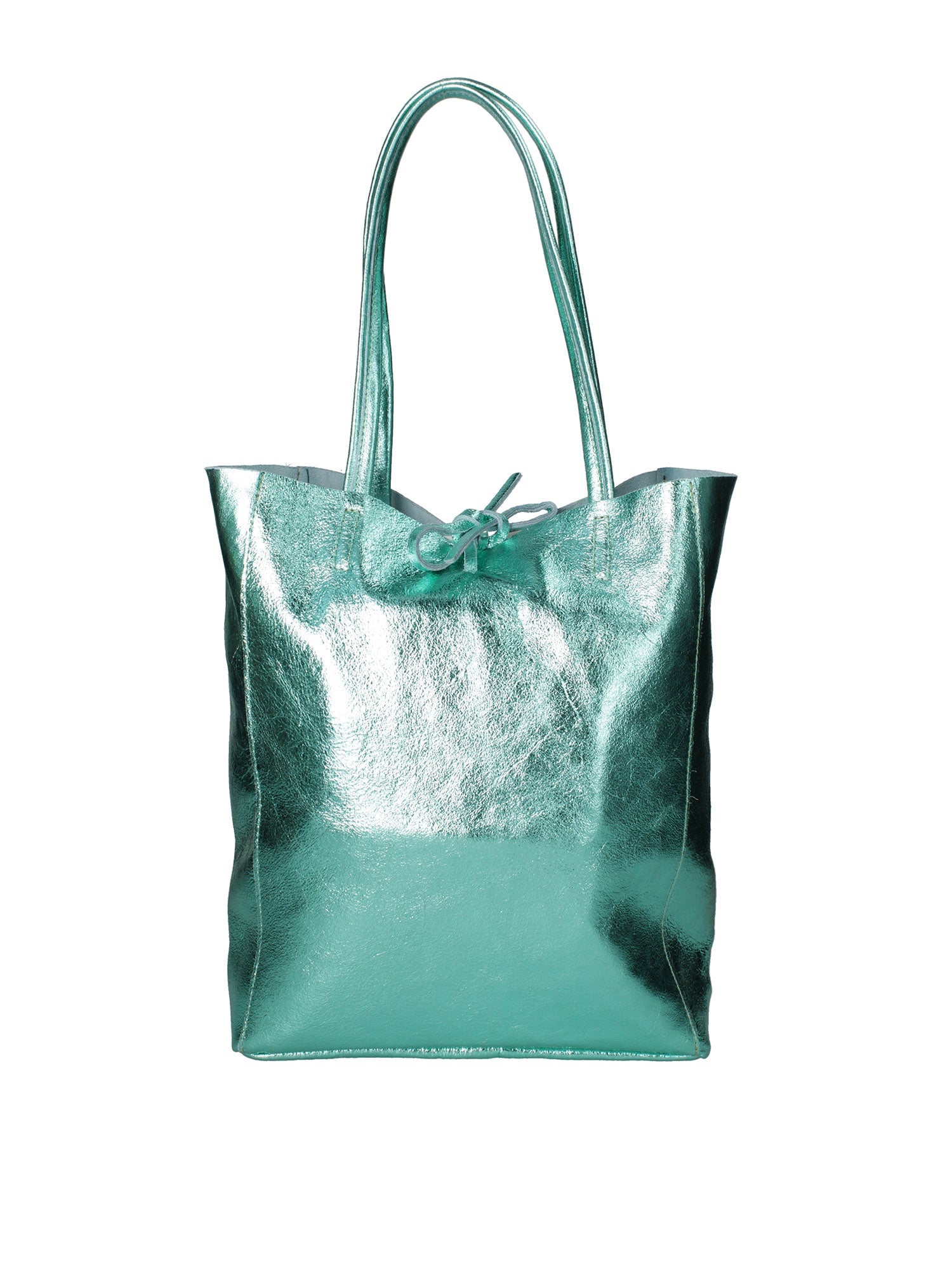 Borsa Shopper da donna In Vera pelle | Gave Lux | GLX220756523FBG-L037_TURCHESE
