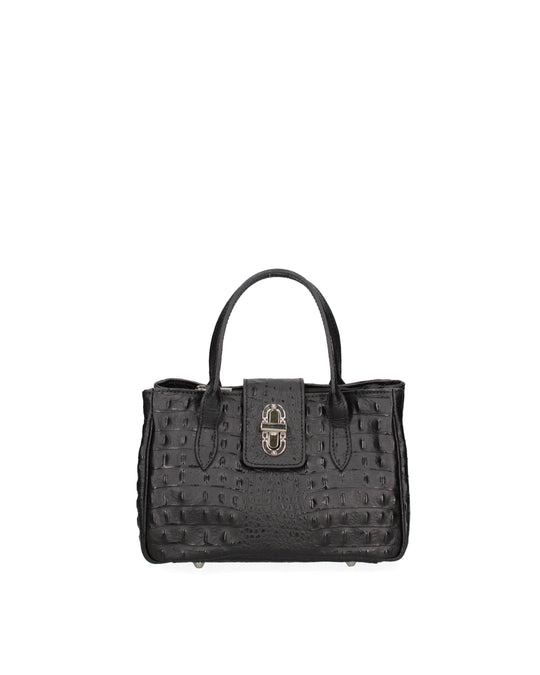 Borsa a tracolla da donna In Vera pelle | Gave Lux | GLX22772023FBG-NERO