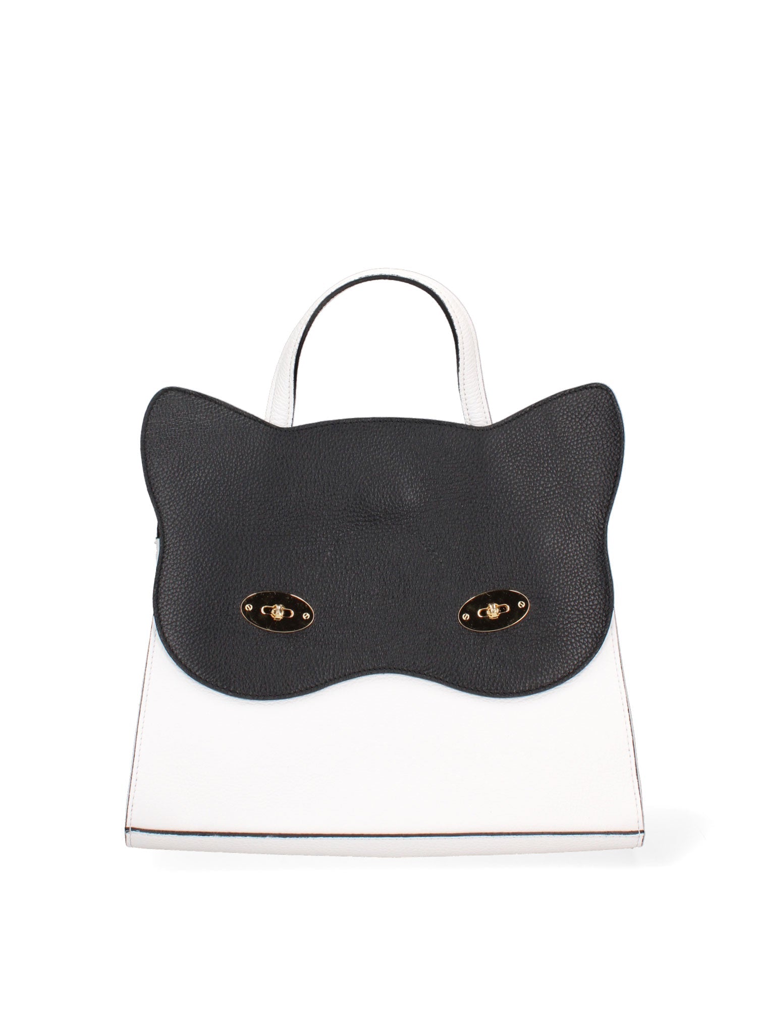 Borsa a mano da donna In Vera pelle | Gave Lux | GLX22896923FBG-BIANCO+NERO