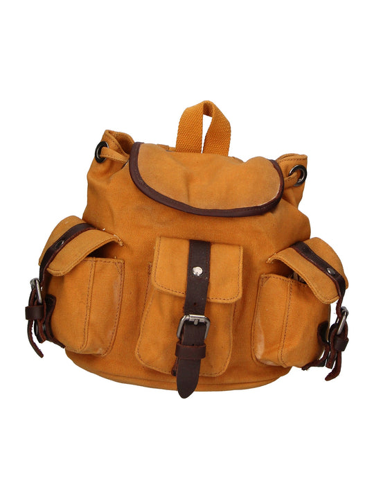Zaino unisex in Canvas e pelle | Gave Lux | GLX22ZG300623FBG-CUOIO_COGNAC