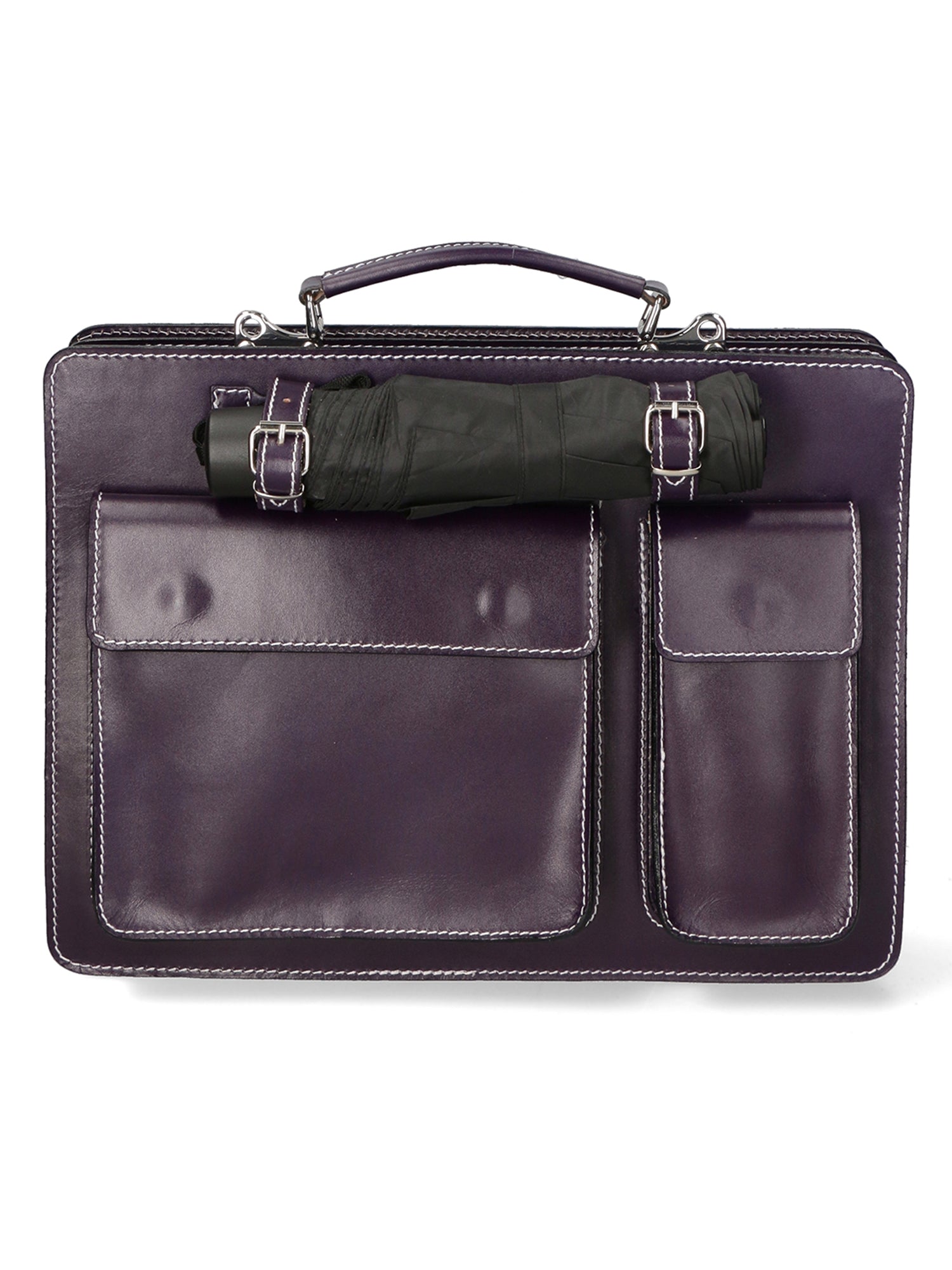 Borsa da lavoro Unisex in Vera Pelle | Gave Lux | GLX22700523FBG-VIOLA