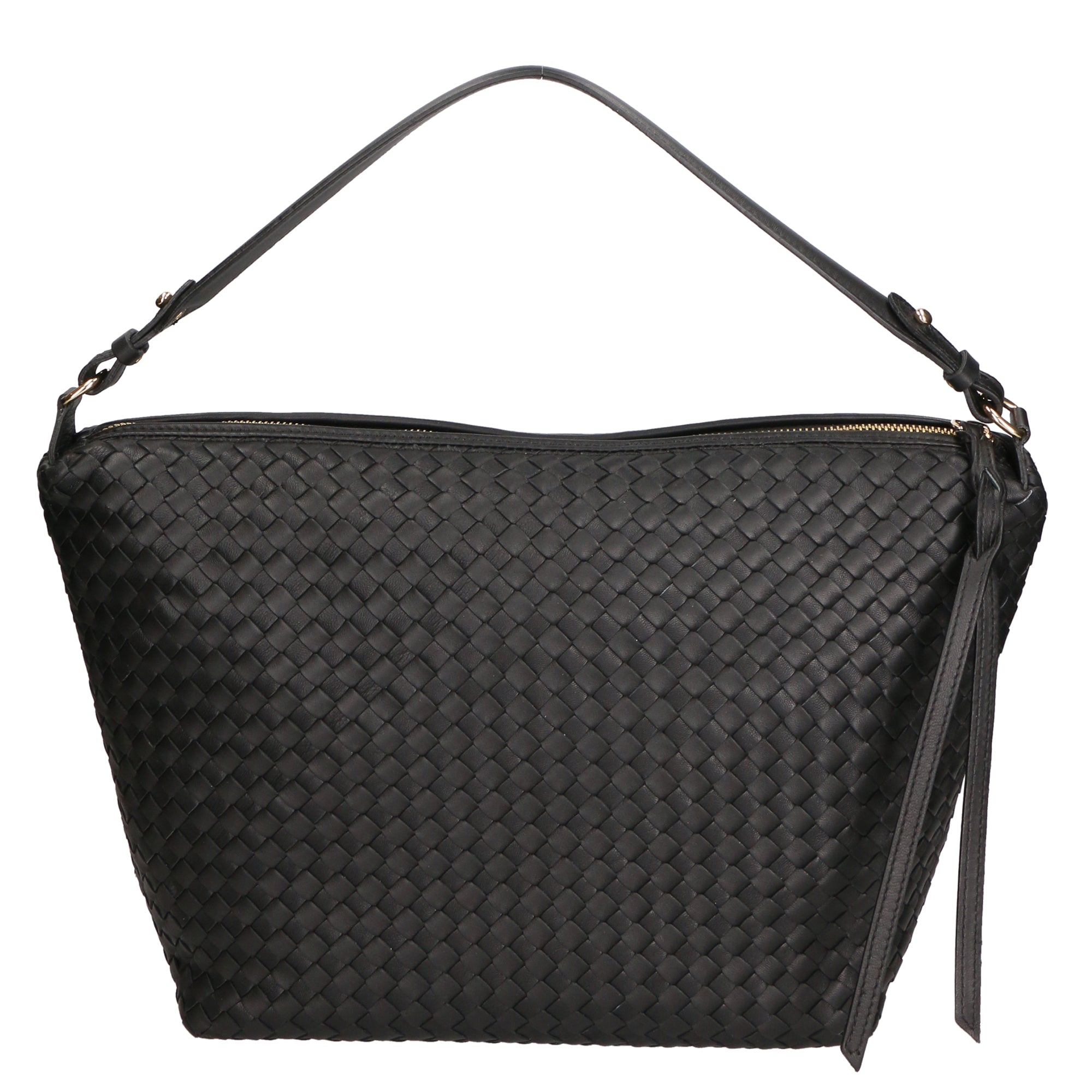 Borsa a spalla da Donna in Vera Pelle | Gave Lux | GLX220605323FBG-NERO