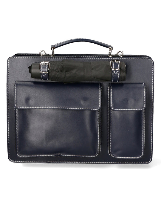 Borsa da lavoro Unisex in Vera Pelle | Gave Lux | GLX22700523FBG-BLU