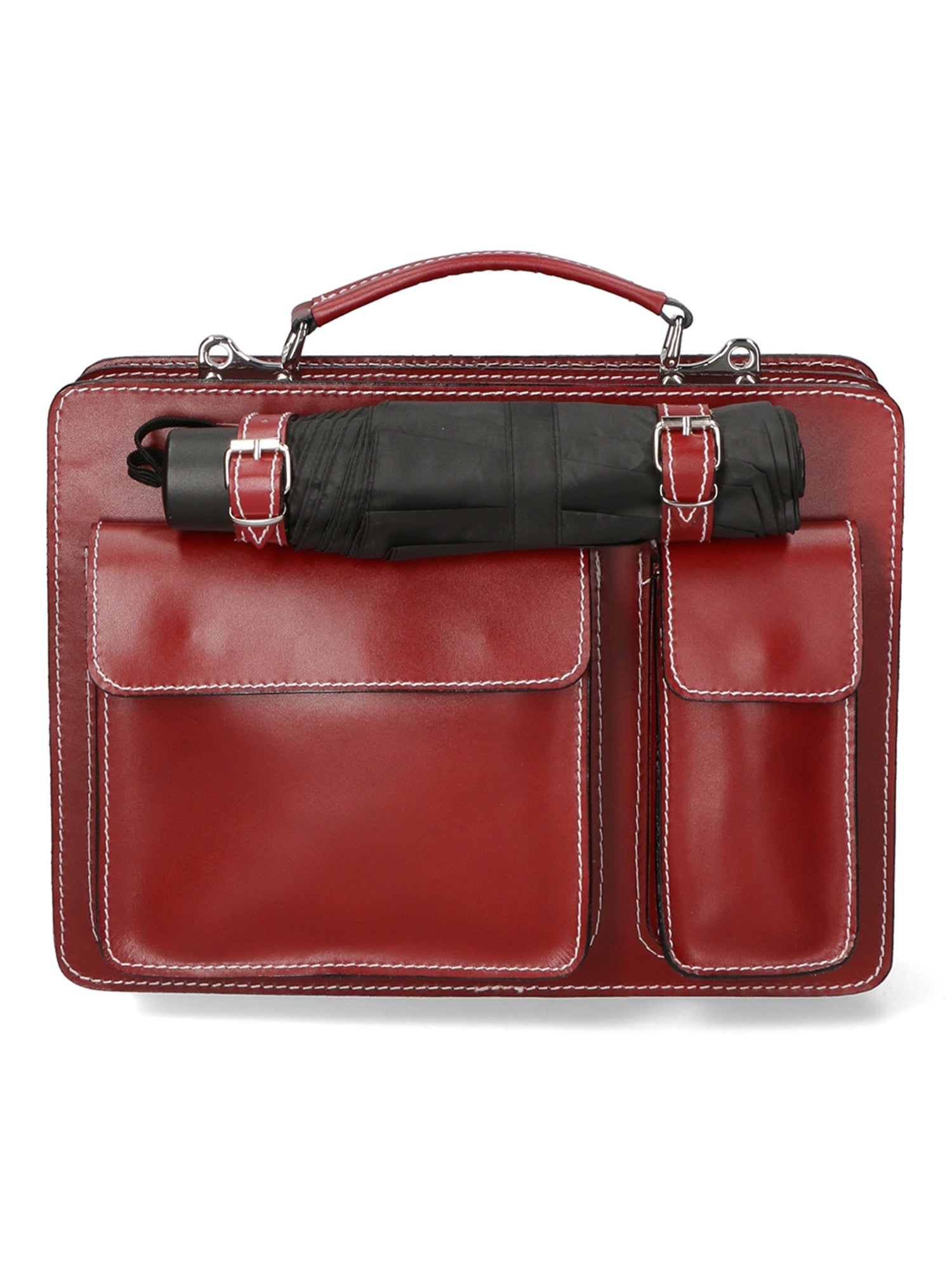 Borsa da lavoro Unisex in Vera Pelle | Gave Lux | GLX22700623FBG-ROSSO