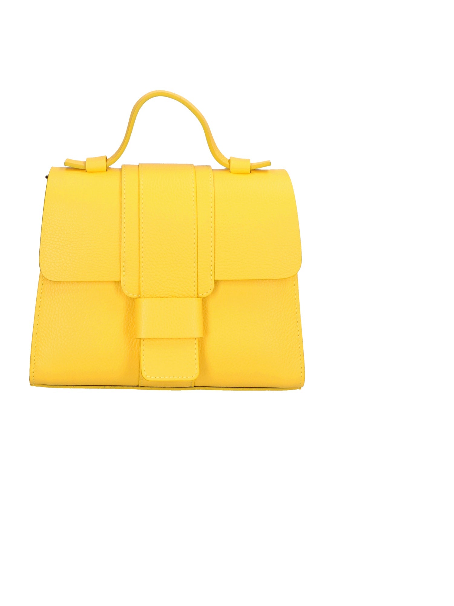 Borsa a mano da Donna in Vera Pelle | Gave Lux | GLX220592623FBG-D504_YELLOW+D537_CREMINO